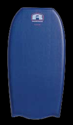 A blue surfboard is shown in this picture.